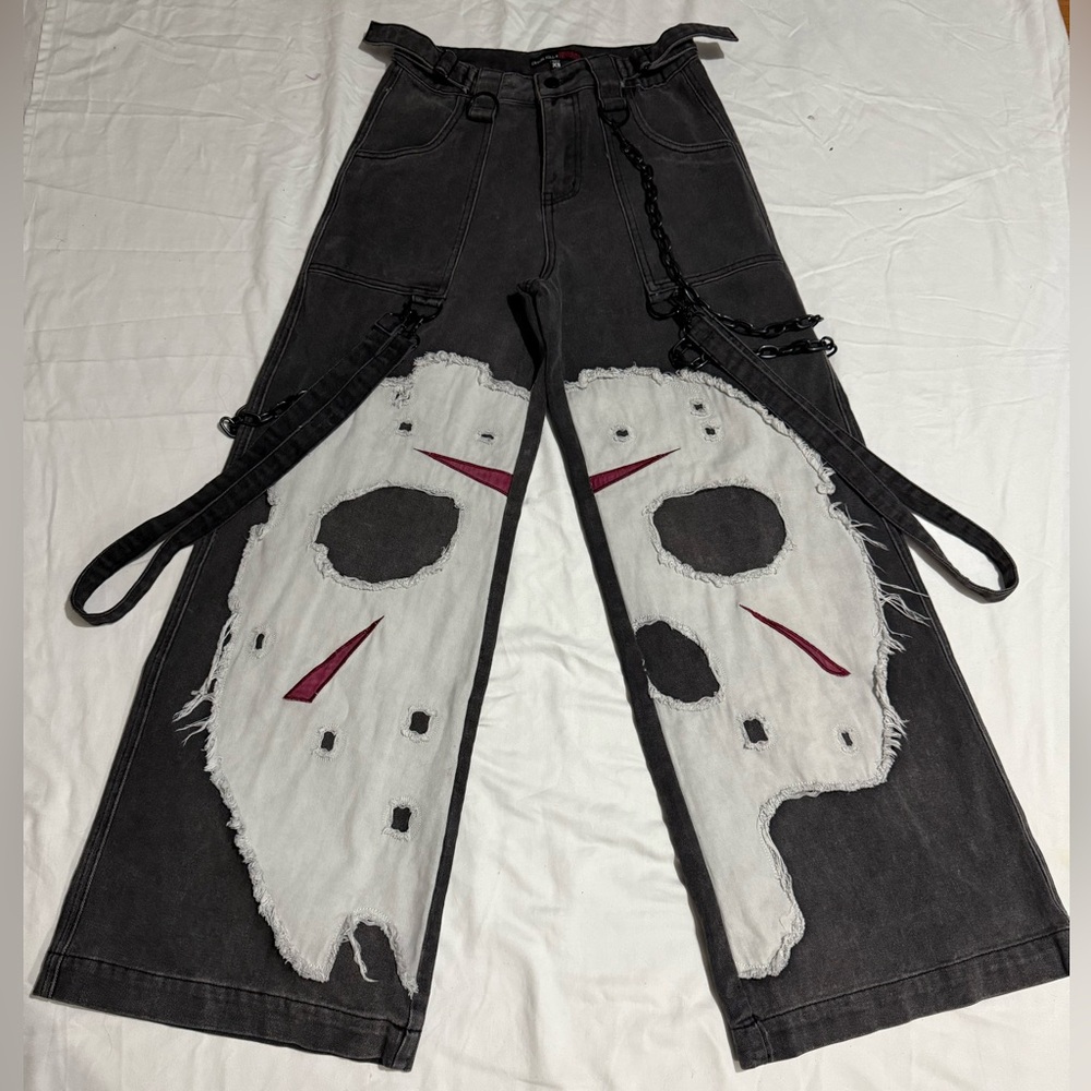 Dolls Kill x WB Horrow Vile Voorhees Baggy Jeans SOLD OUT